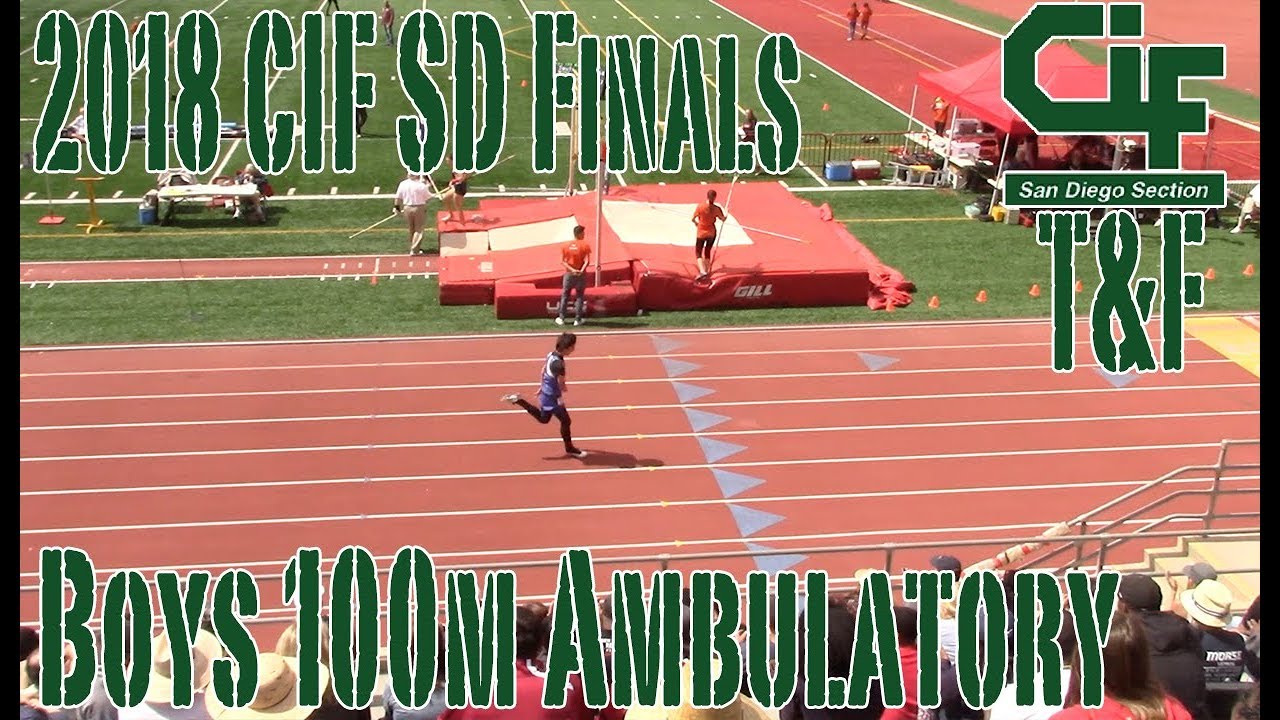 18 CIF SD T&F Finals Boys 100m Ambulatory
