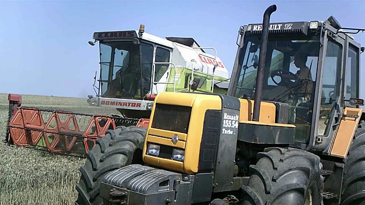 Nasze żniwa 2018 claas dominator 78s renault 155.54  turbo tz