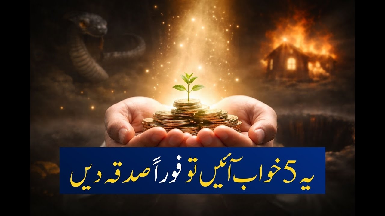 Yeh 5 khawab Ayen to sadqa dein/ یہ پانچ خواب آئیں تو صدقہ دیں/ khawab ki tabeer/islamic video