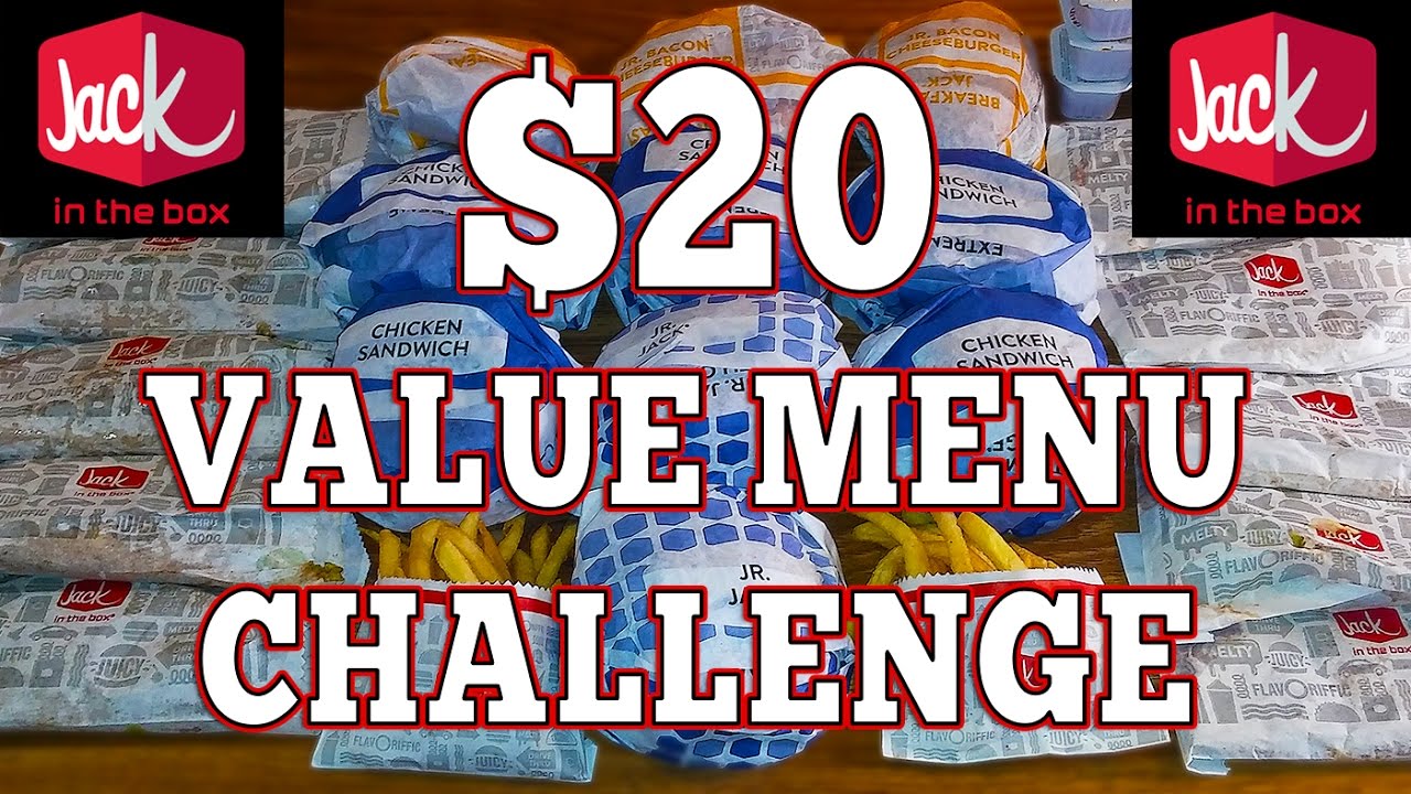 Jack in the Box Value Menu Challenge with Randy Santel!