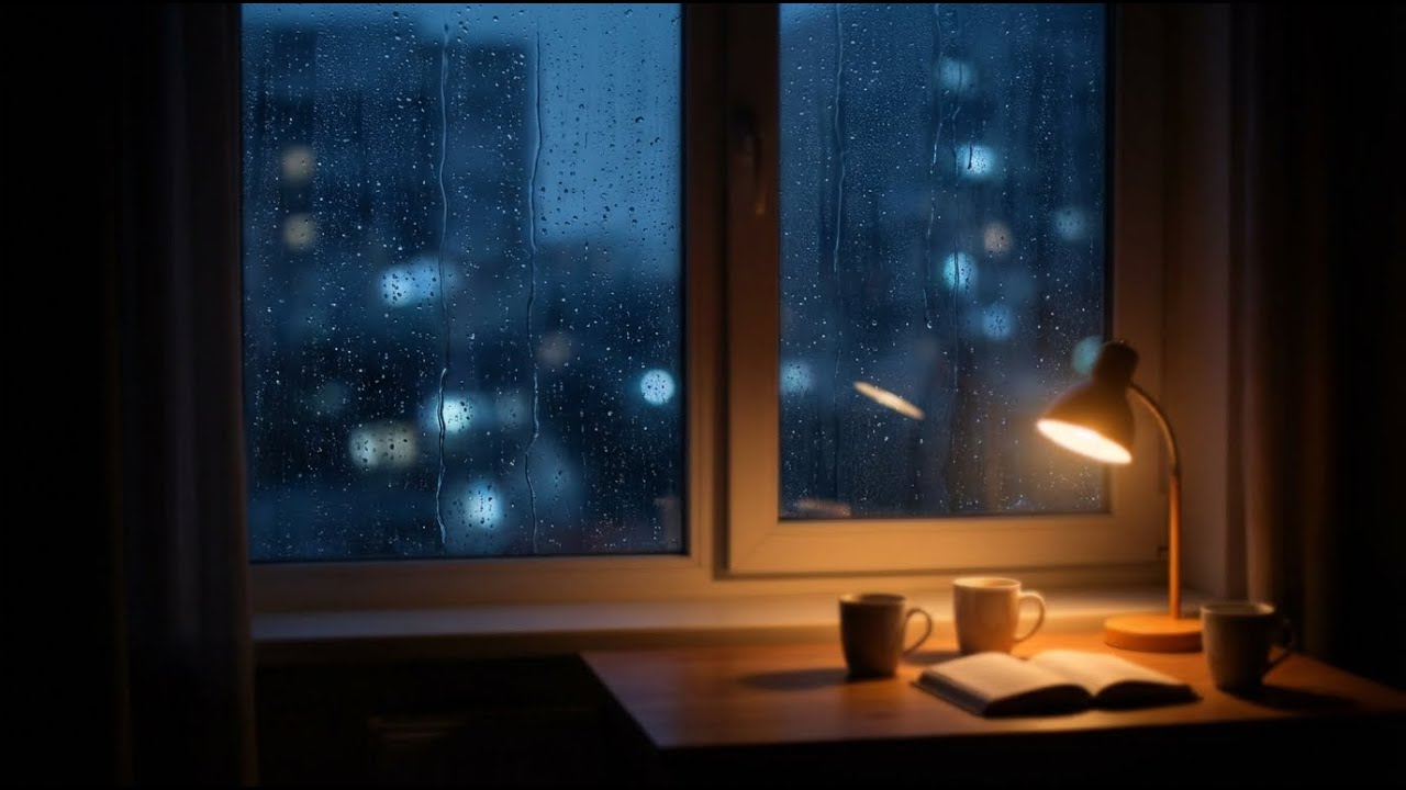 Soft Rain Outside the Window | 30 Minutes of Night Calm 🌧️