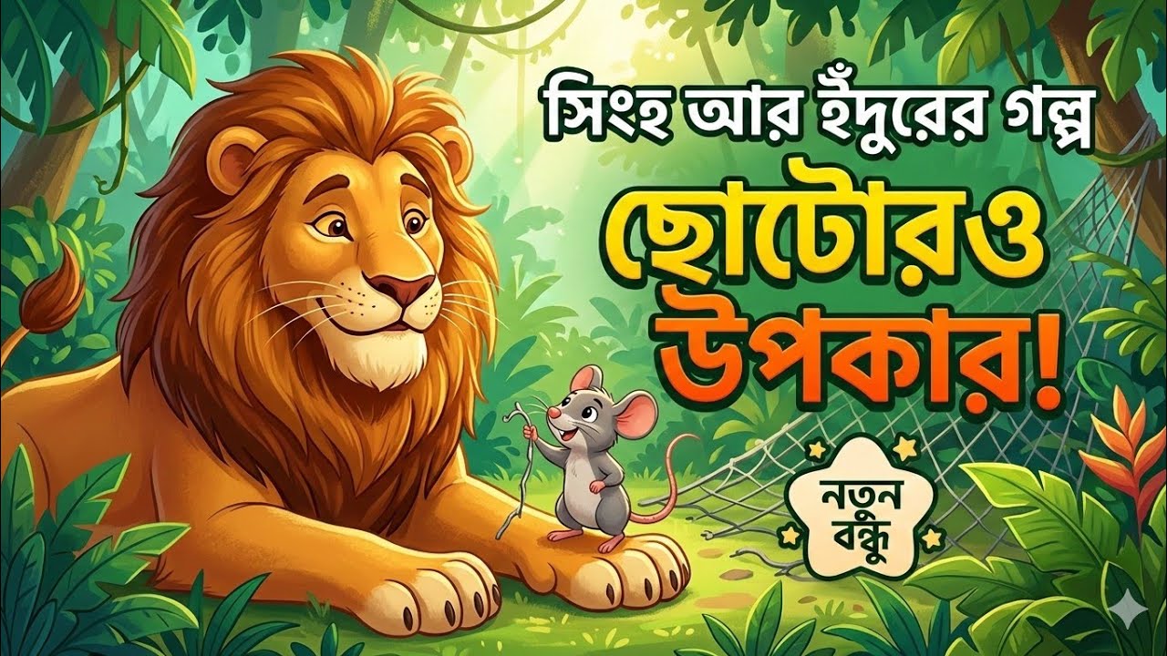 ছোট্ট ইঁদুর বাঁচালো জঙ্গলের রাজা সিংহকে! 😱🦁 | অবিশ্বাস্য গল্প