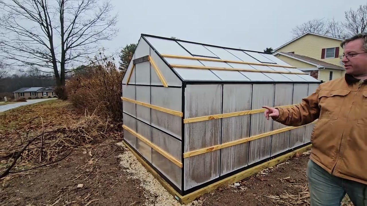 Reinforcing and Modifications A Temu 8×12 Polycarbonate Greenhouse (Part 5) Greenhouse In Maryland