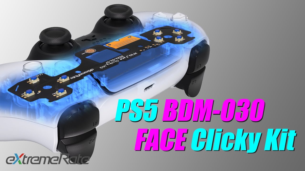 Make PS5 030 Controller Face Buttons CLICKY - eXtremeRate PS5 030 Face Clicky Kit Tutorial