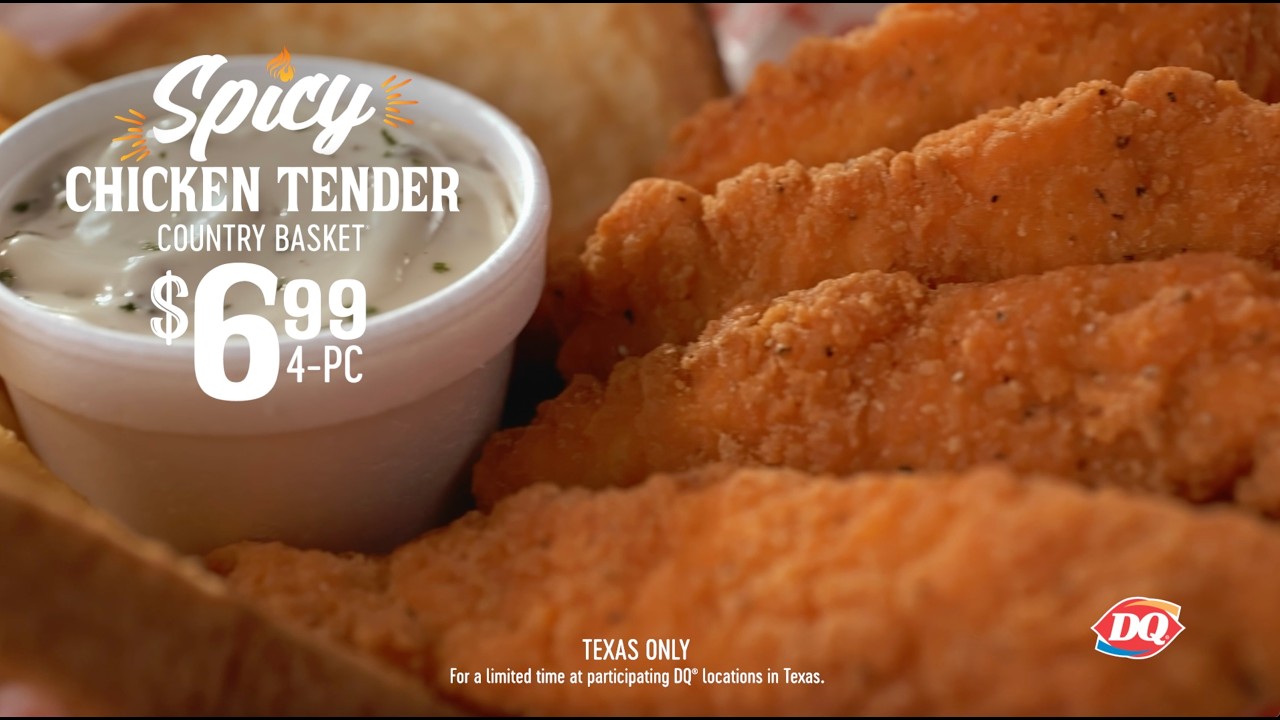Texas Dairy Queen - 6,99$ Острые куриные наггетсы Country Basket® (на английском языке)