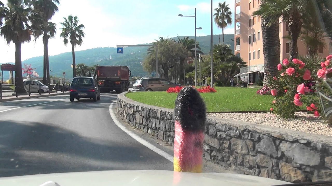 Laigueglia Marina di Andora Capo Mimosa rollo SS1 Italy Italien 19.10.2015