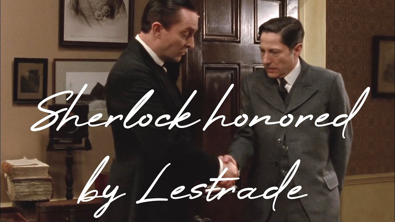 Sherlock honored by Inspector Lestrade