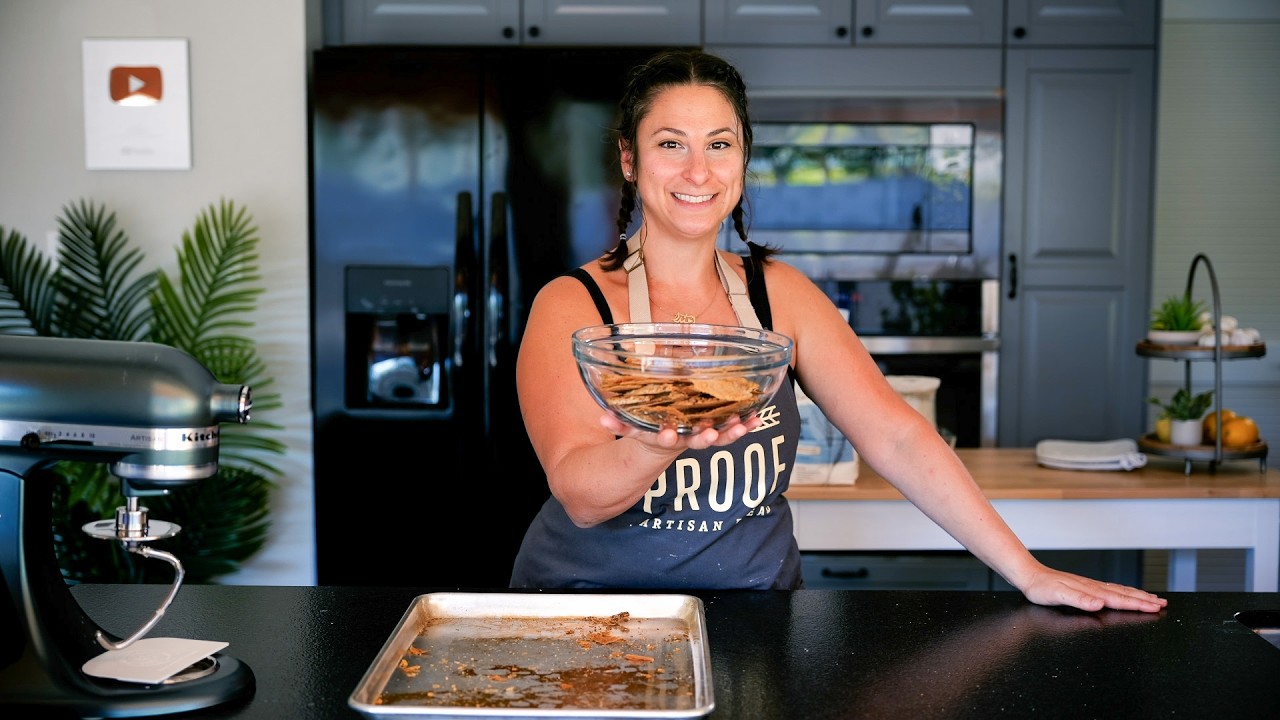 2-Ingredient Sourdough Discard Crackers Recipe: Super Easy Snack (Savory or Sweet)