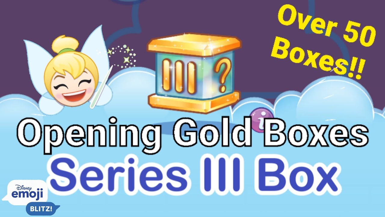 Disney Emoji Blitz 50 GOLD Series III Box Opening - Over 1.5 Million Coins worth!