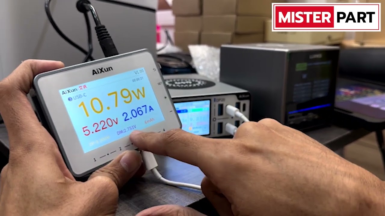 รีวิว เครื่องเทสชาร์จ AiXun DP20 , AiXun PF26 By Mister Part