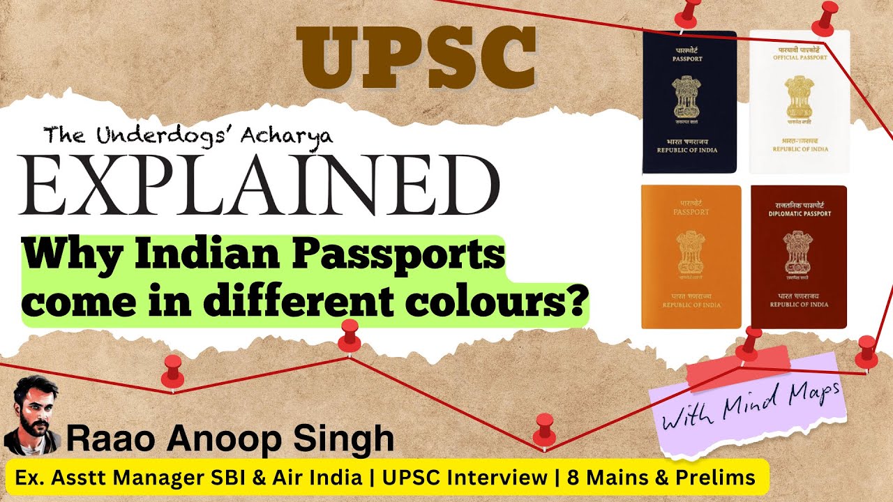 Types of Indian Passports | e-passport Explained | UPSC2026 Current Affairs | The Underdogs' Acharya