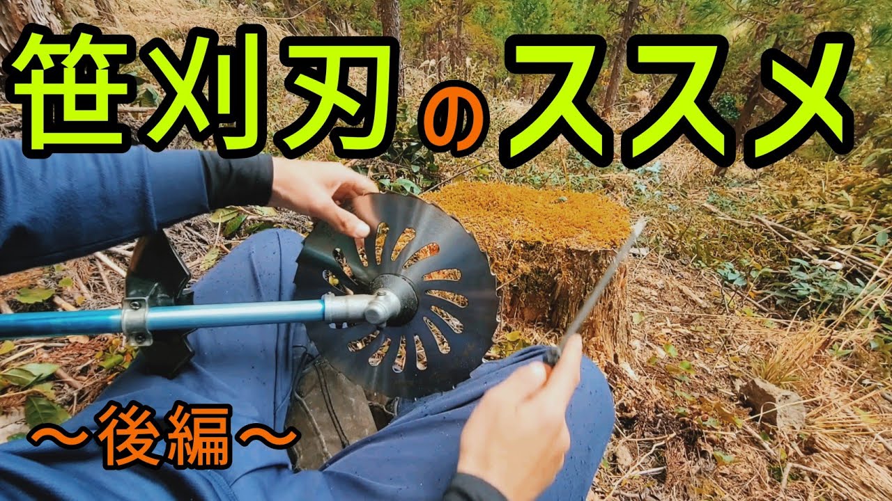 【笹刈刃のススメ】造林山師御用達の草刈刃  紹介動画～後編～