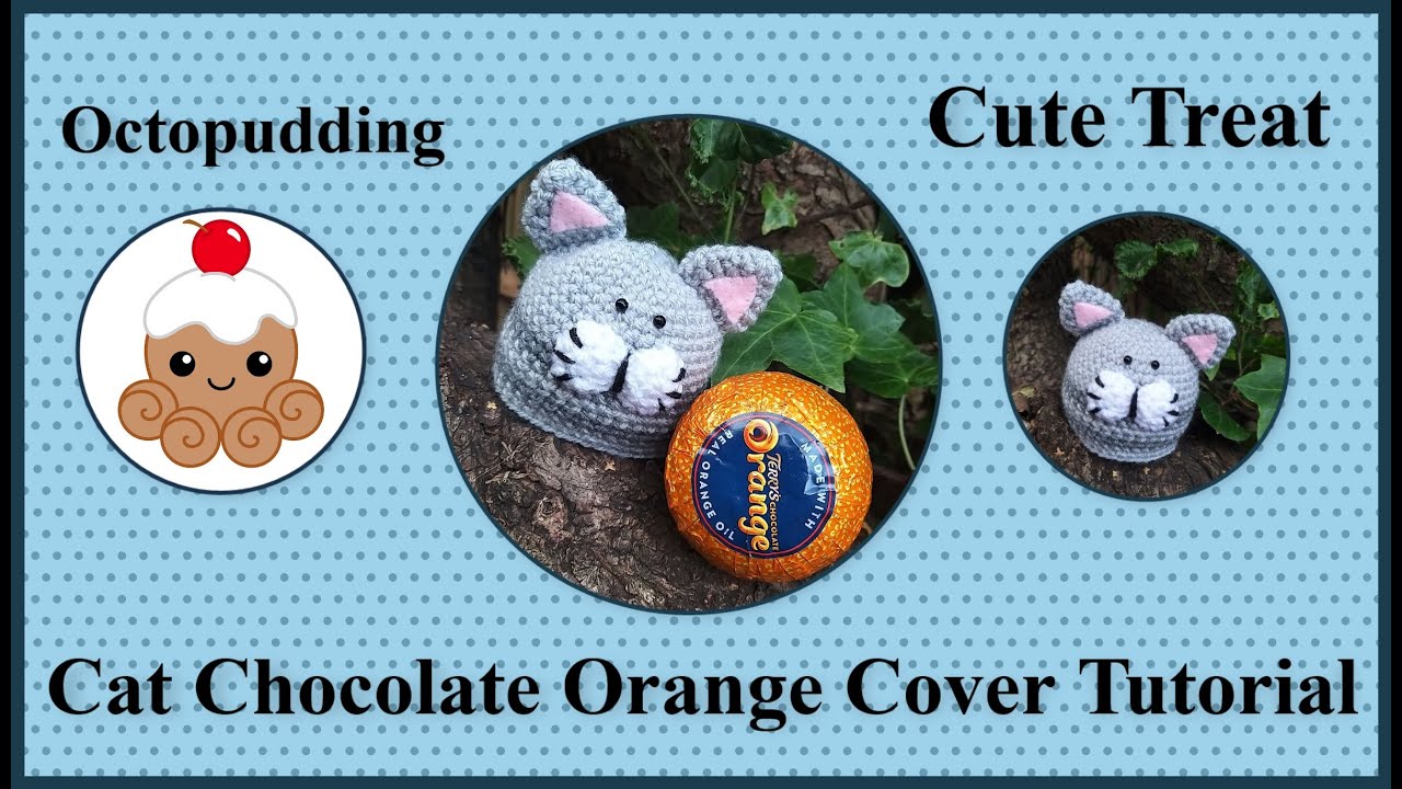 #Crochet #tutorial for a #cat #chocolateorange cover  Uk terms