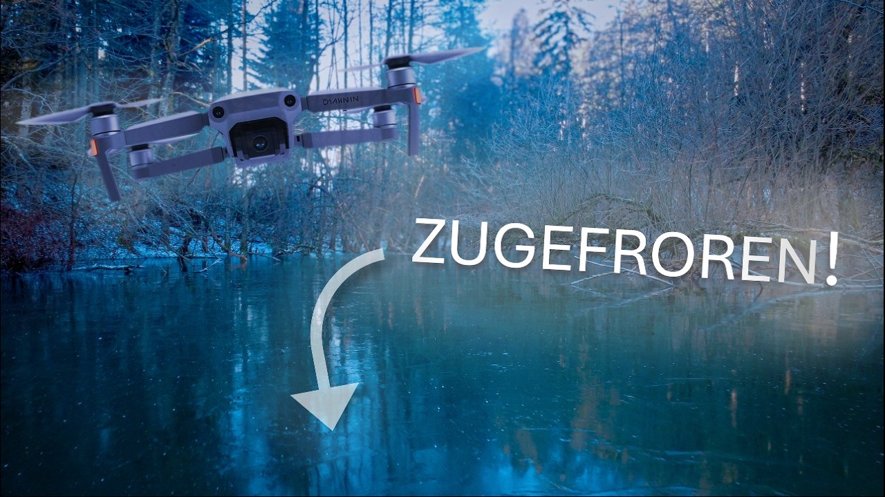 Zugefrorenes Schneidertal aus der Luft  | DJI Mini 4K