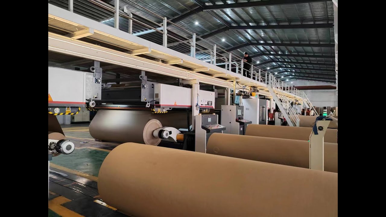 AUutomatic corrugated cardboard plant 瓦楞纸板生产线