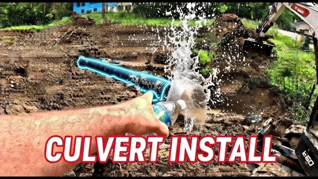 Extending A Culvert and Cutting Down A Hill
