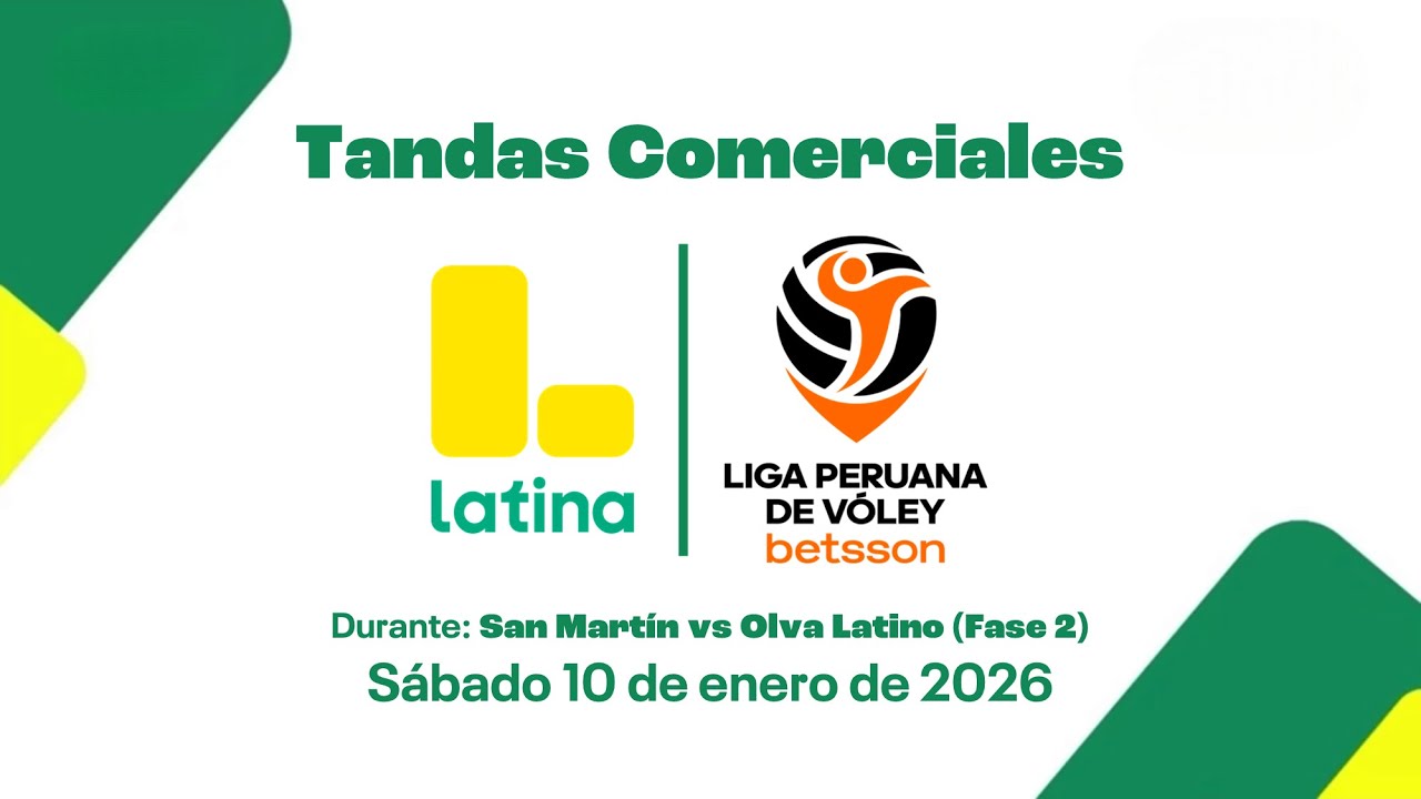 Tandas Comerciales: Latina Televisión - Sábado 10 de enero de 2026