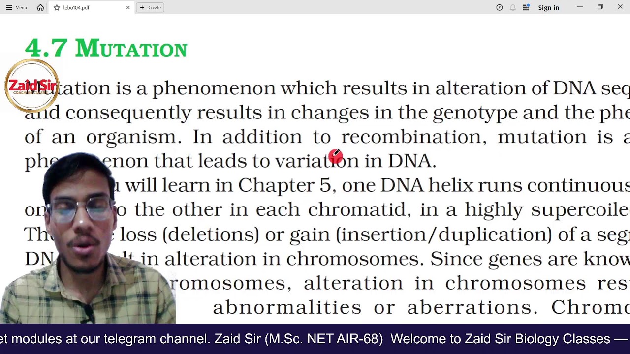 Zaid Sir Biology Classes Live Stream