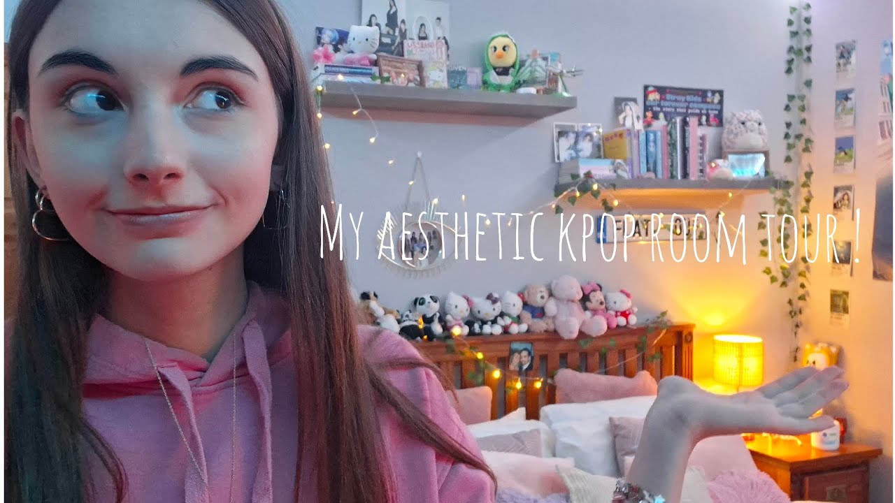 My aesthetic KPOP , F1 + BOOKISH room tour ! 🩷