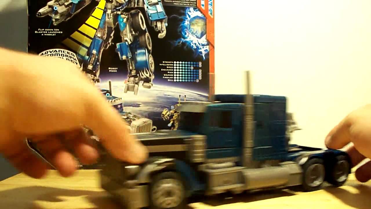 TRANSFORMERS 2007 MOVIE NIGHTWATCH OPTIMUS PRIME LEADER CLASS ACTION FIGURE TOY REVIEW