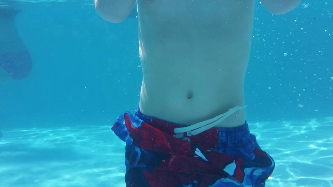 The boys at the pool.