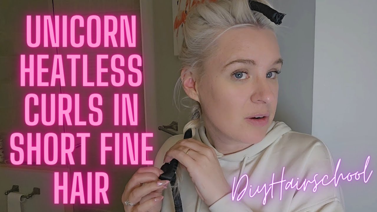 Testing the Heatless Unicorn Curl Method for Thin & Fine Hair | First Impressions!