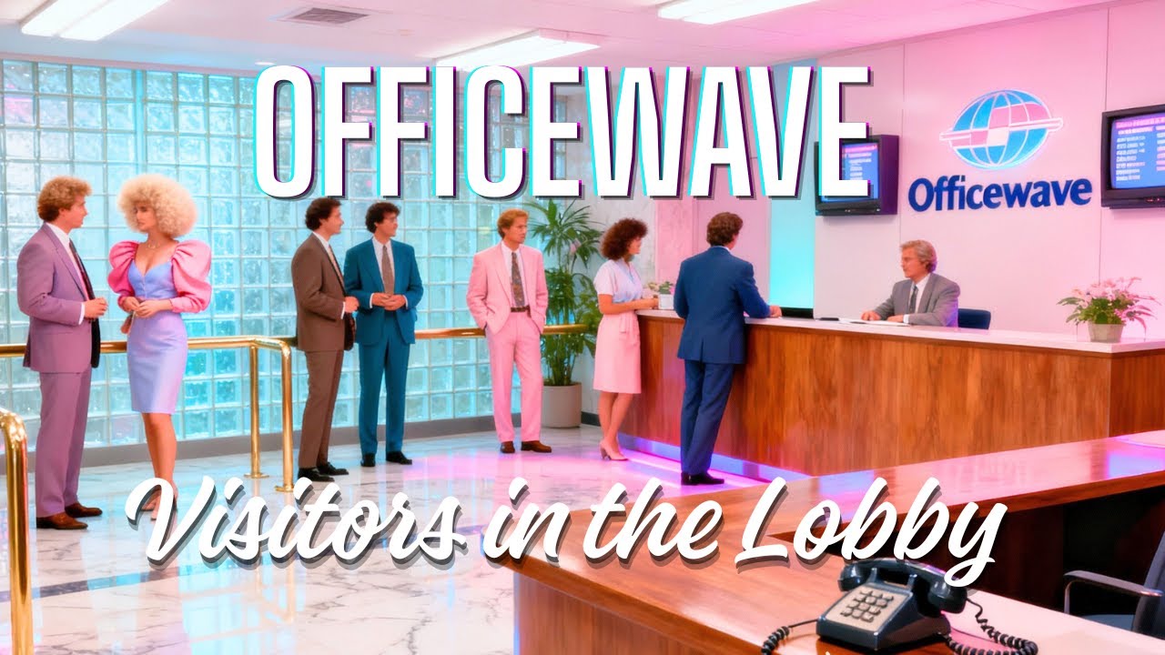 Officewave | Vaporwave & Chillwave - Retrowave - Visitors in the Lobby - LOVEWAVE STATION 1988
