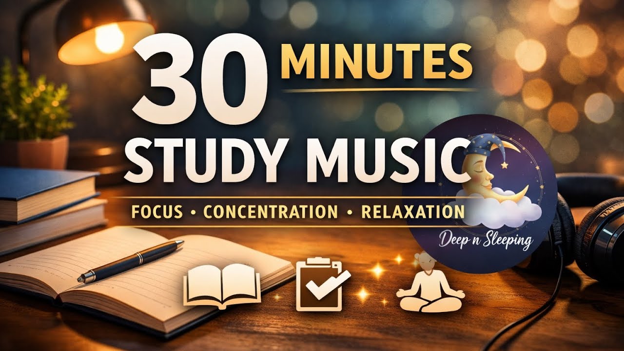 🎧 30 Minutes Study Music – Focus, Concentration & Relaxation