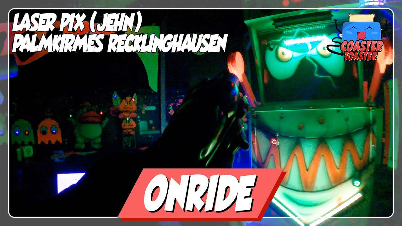 Laser Pix (Jehn) - Palmkirmes Recklinghausen - Interaktive Videospiel-Themenfahrt | POV