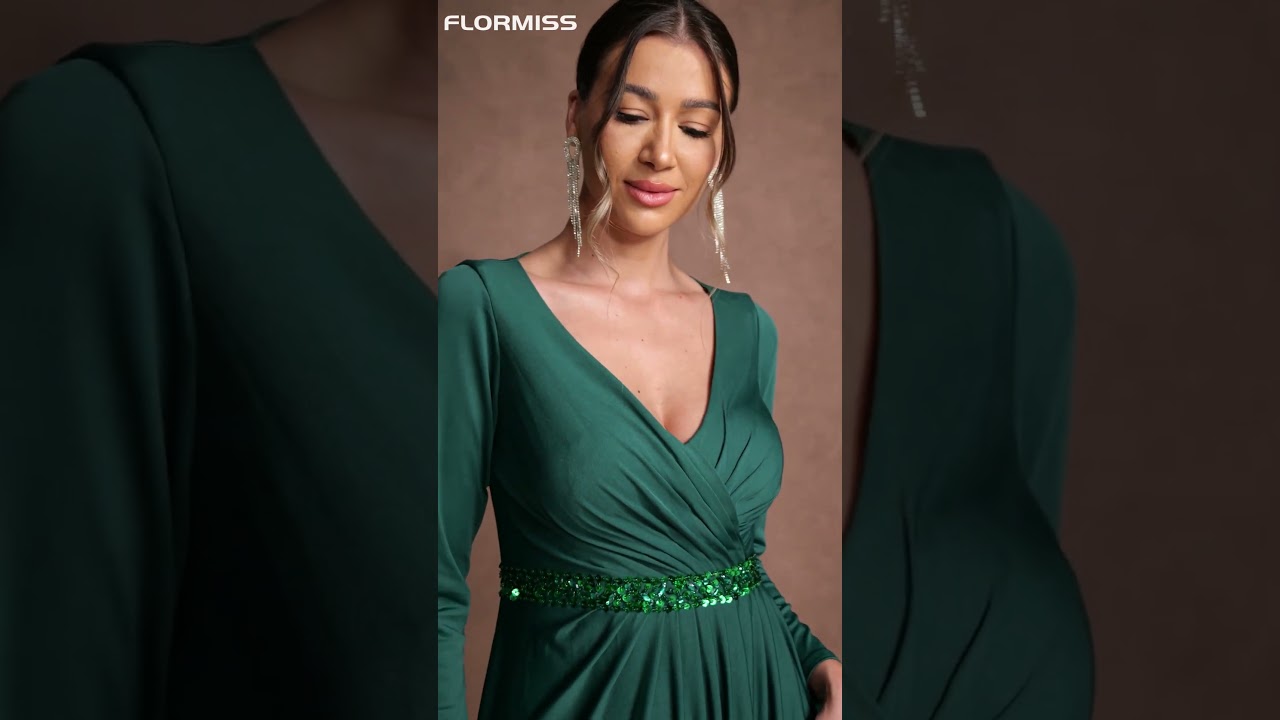 Flormiss-A-Line/Princess Jersey Beading Sweep Train Mother of the Bride Dresses #flormiss #prom