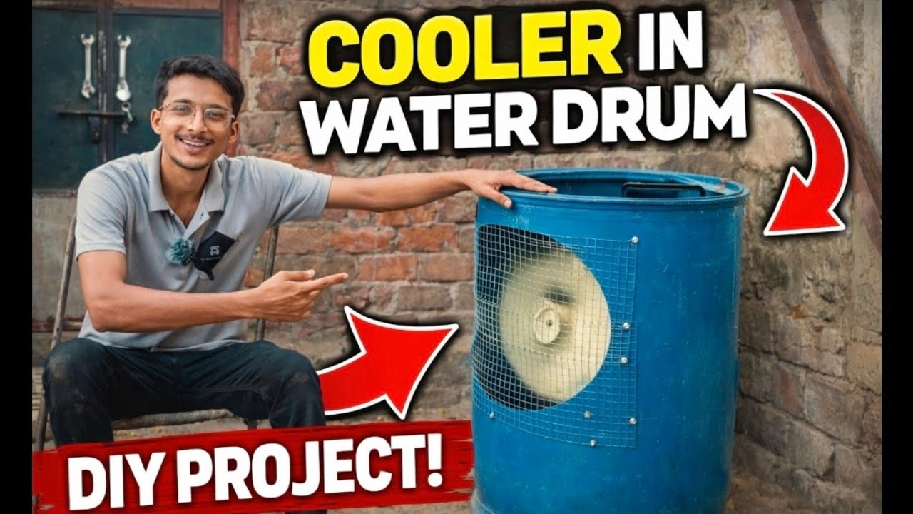 Make Drum Cooler at Home &ndash; Easy & Budget DIY AC