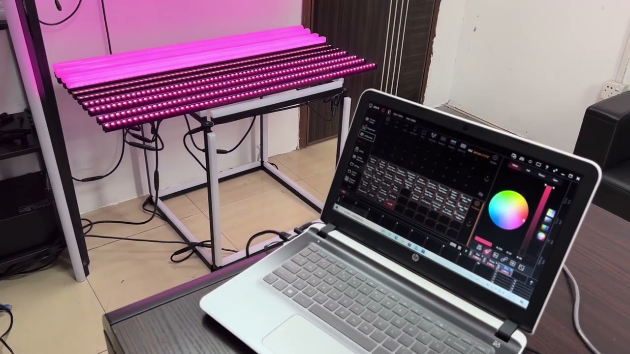 Obsidian Control Systems Onyx software connect PSAC box control WS2812B LED Pixel Mapping Bar/Tube