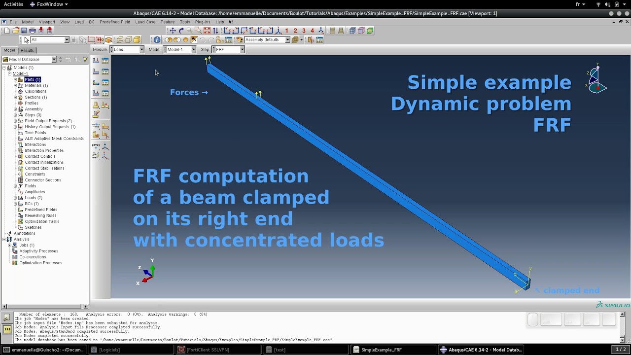 Abaqus - Simple Example - FRF