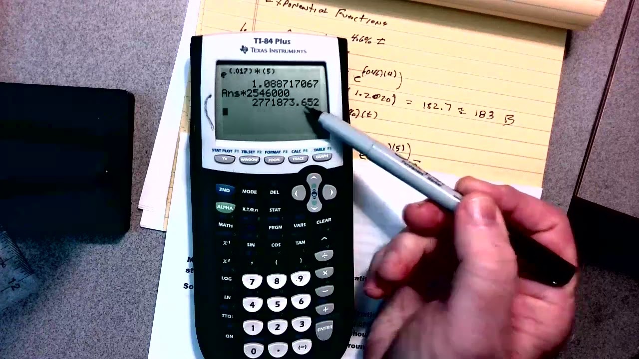 YT 35 Precalculus problem 2 Exponential Functions