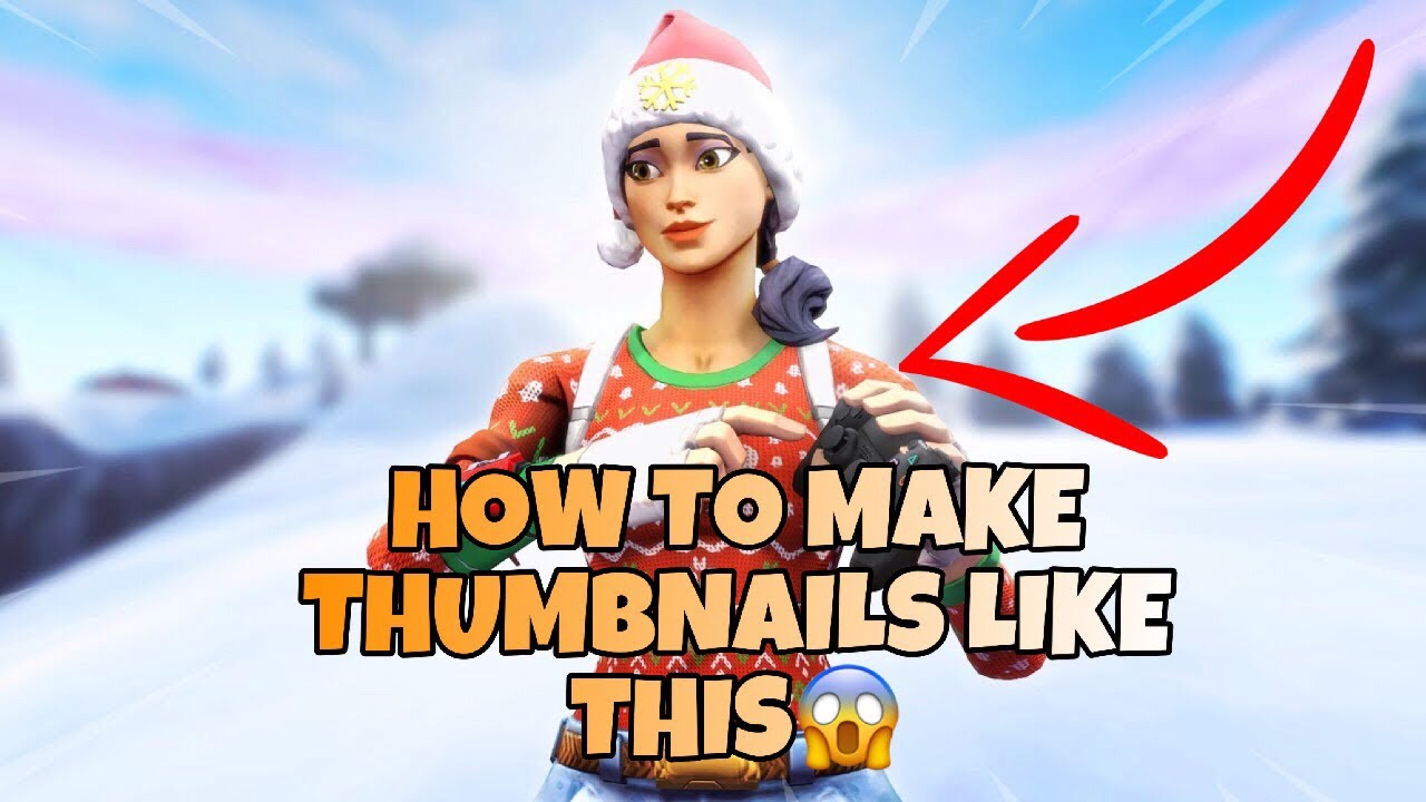 How To Make 3D Fortnite  Thumbnails Like @FearChronic And TFUE On IOS