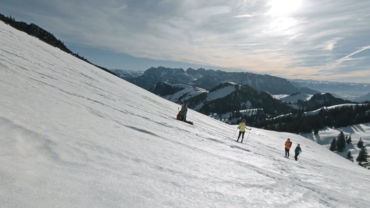 Winter Hiking on the Geigelstein at the Chiemgauer Alps
