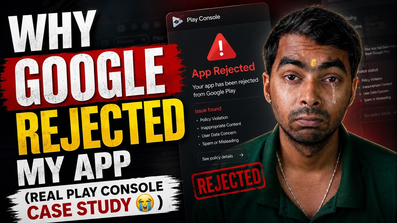 Why Google Rejected My App (Real Play Console Case Study)