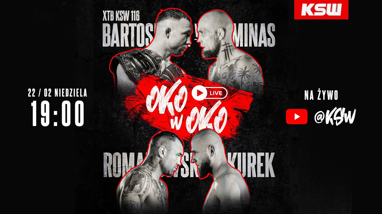 KSW: Bartosiński vs Fleminas, Romanowski vs Kurek &ndash; OKO W OKO przed XTB KSW 116 w Gorzowie