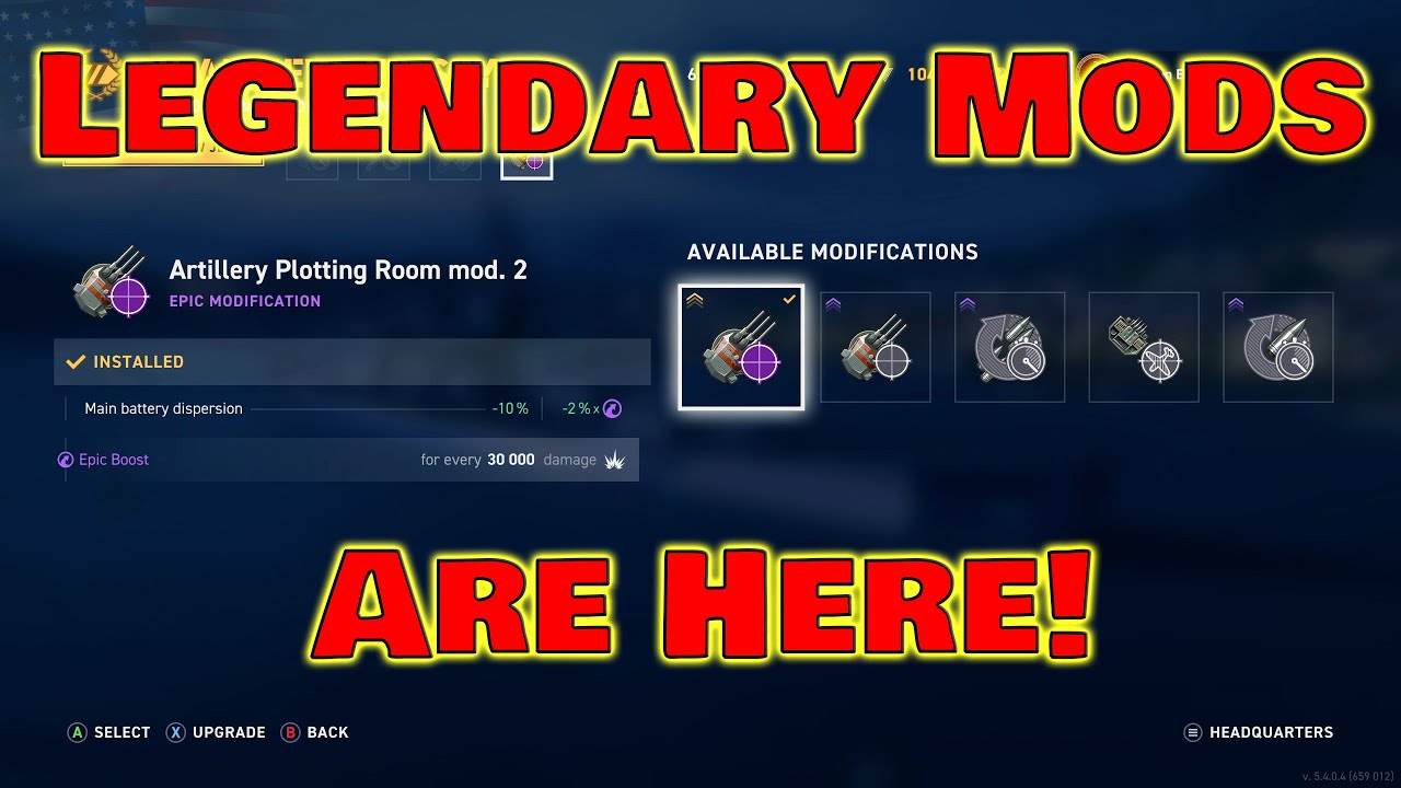 How To Upgrade to Epic and Legendary Mods! (World of Warships Legends)
