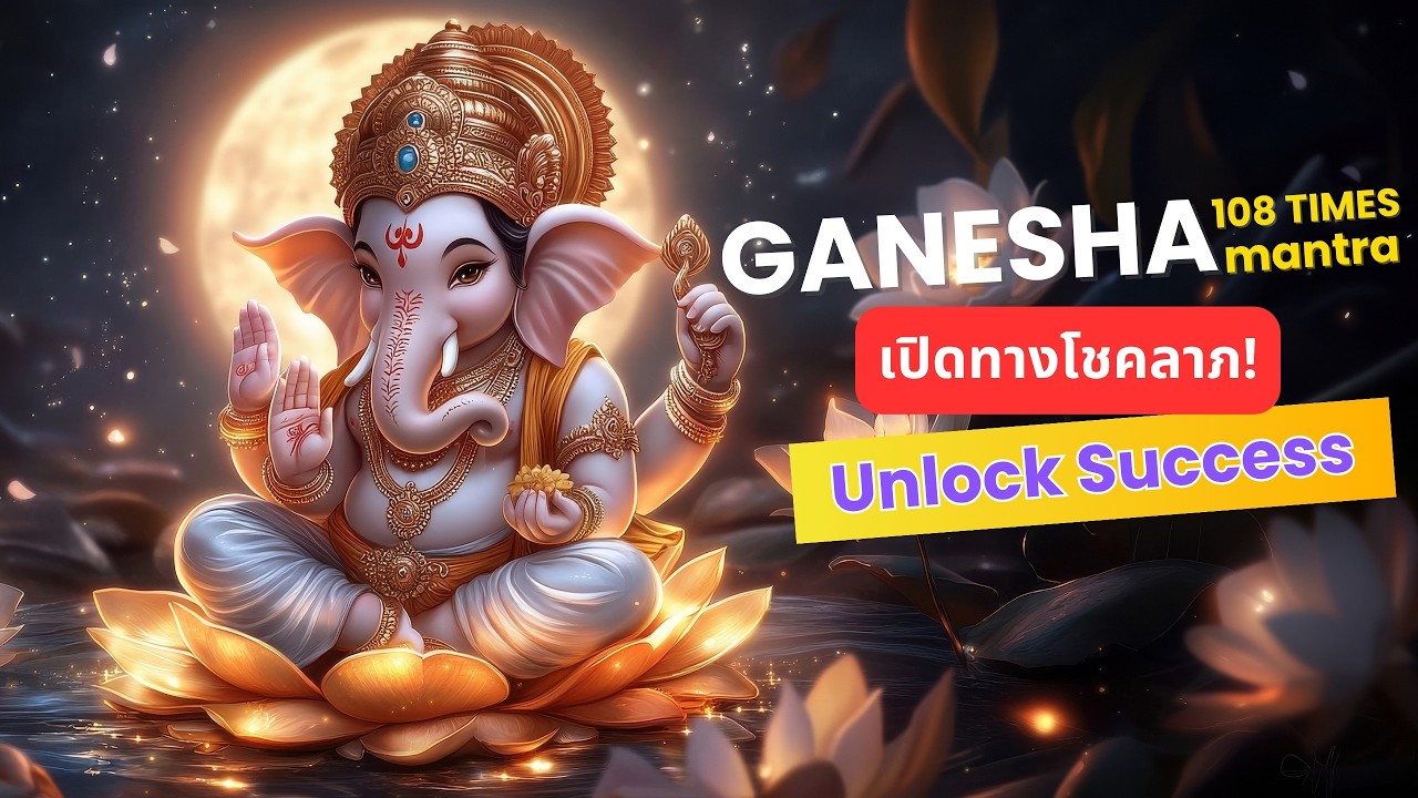 ปลดล็อกชีวิต ดึงดูดความสำเร็จ และโชคลาภไม่มีที่สิ้นสุด : บทสวดพระพิฆเนศ 108 จบ