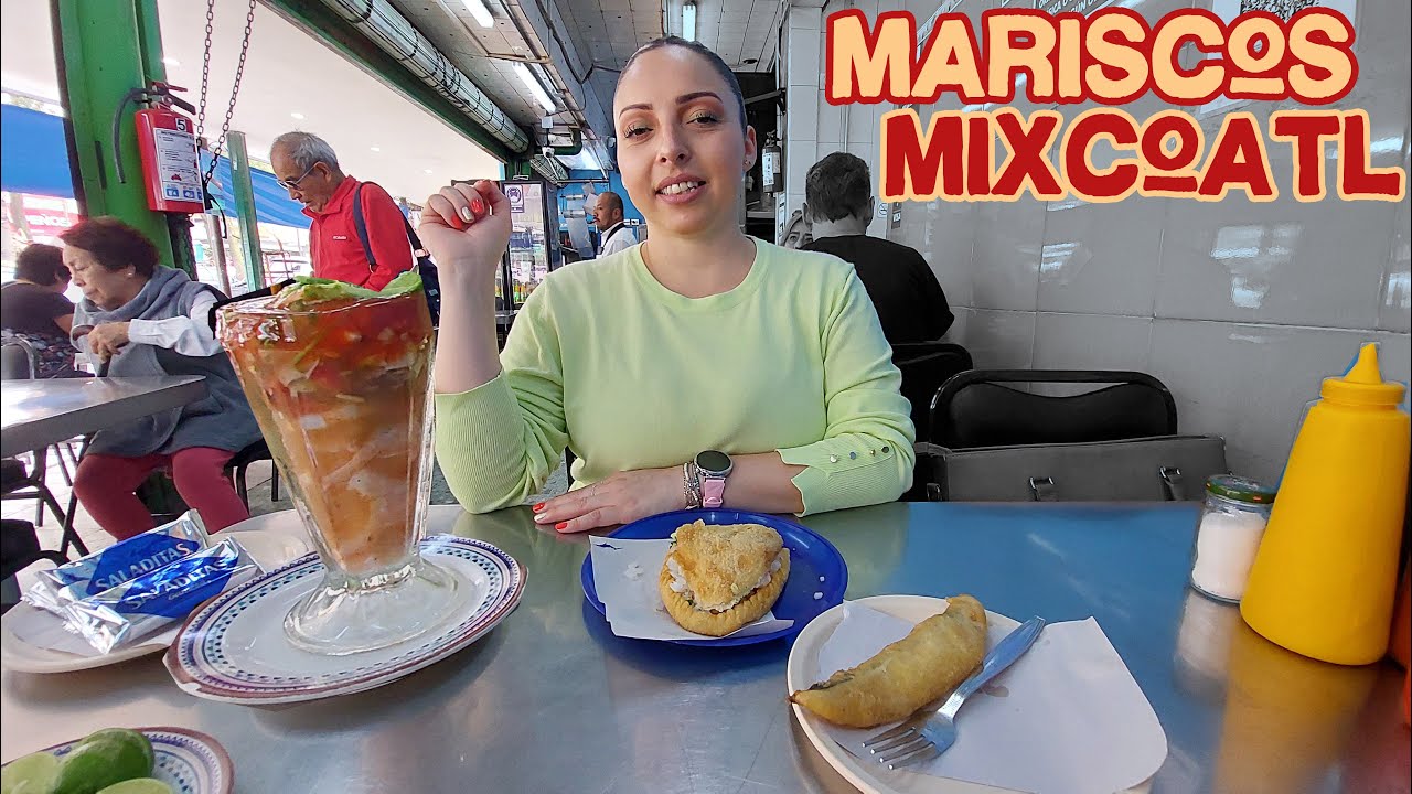 Vamos a los MARISCOS DEL MERCADO DE MIXCOAC - Rol por la CDMX PT2 - Viaducto - Aeropuerto