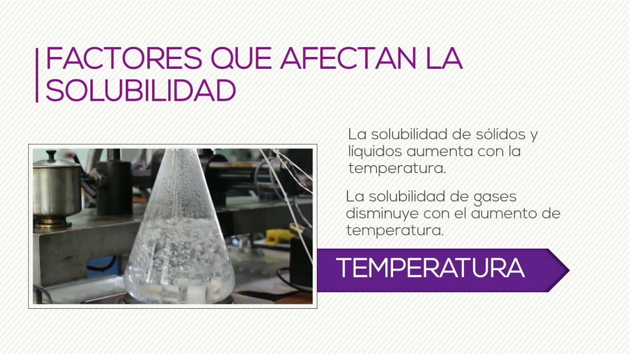 Elementos de Química - Capítulo 6.2. Factores que afectan la solubilidad