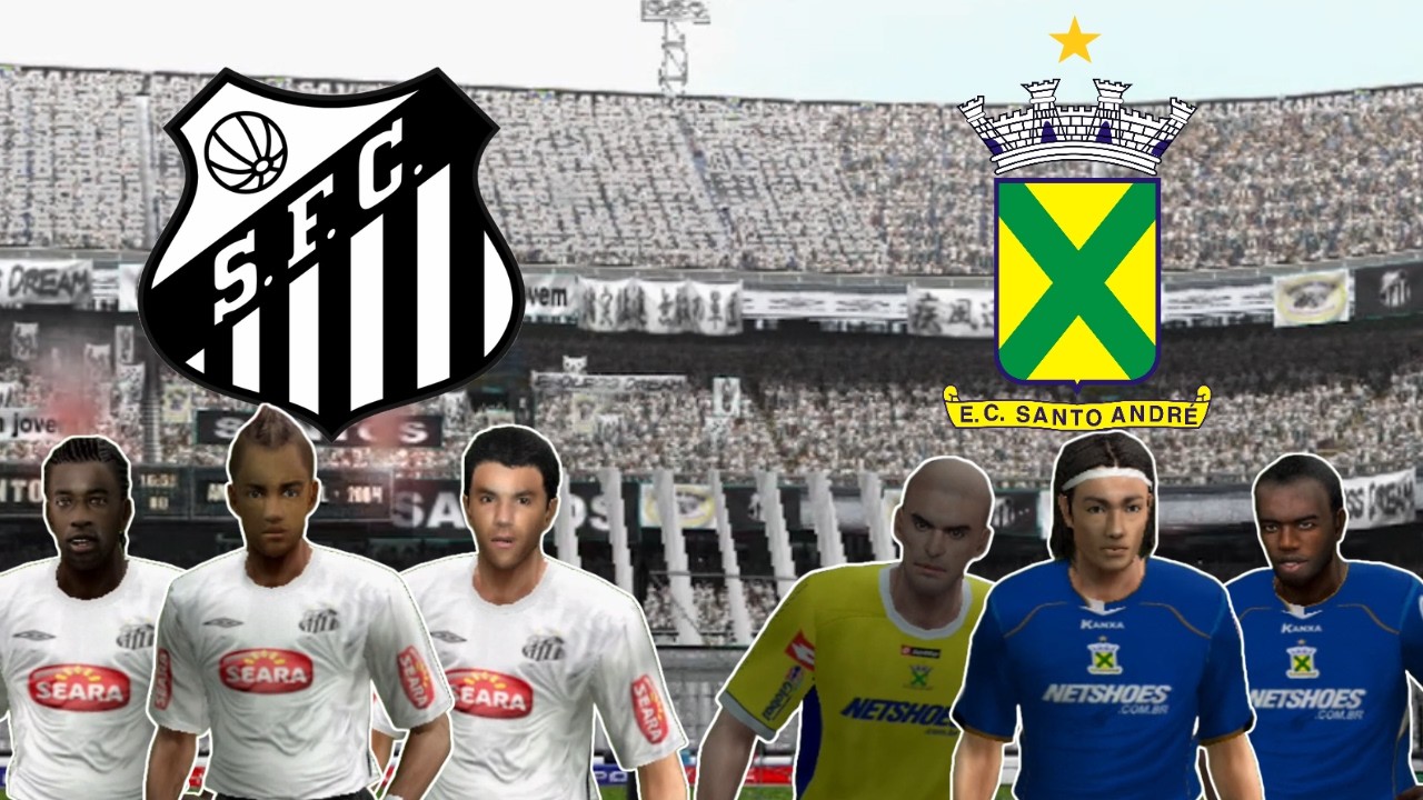 Gols | Santos x Santo André | Paulistão 2011 Winning Eleven 10 | PS2
