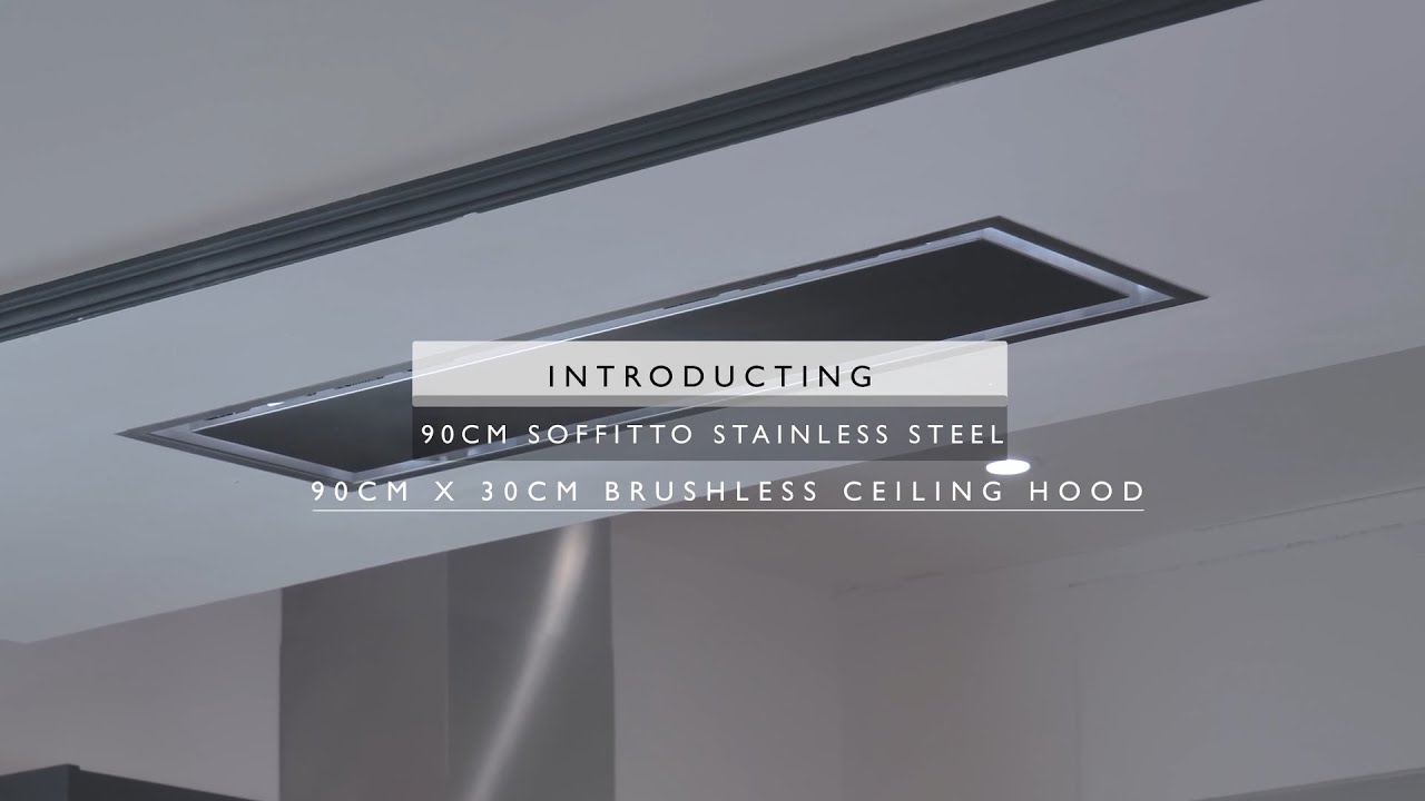 90cm x 30cm Soffitto Stainless Steel with Adjustable LED’s and Brushless Motor