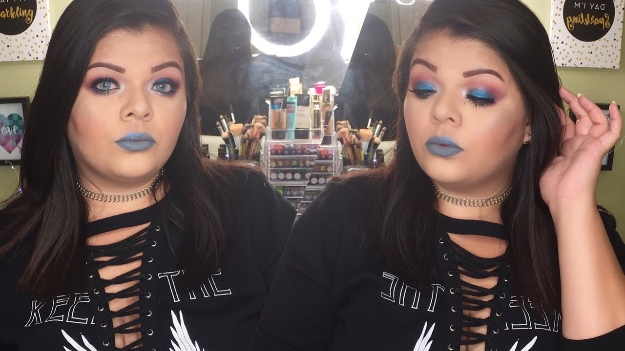 Metallic Makeup with gray lips/ Desiree Marie
