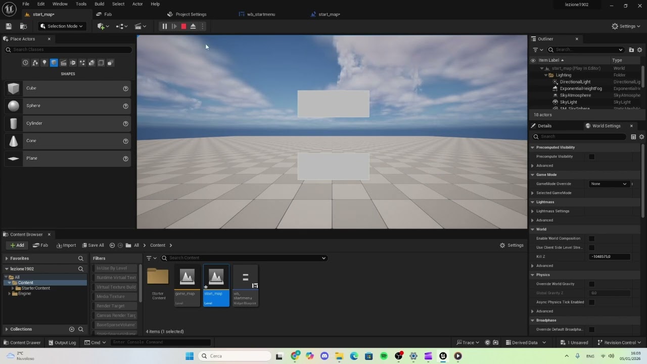 SMOOTH LEVEL TRANSITION WITH FADE IN UNREAL ENGINE-easiest and fastest method.