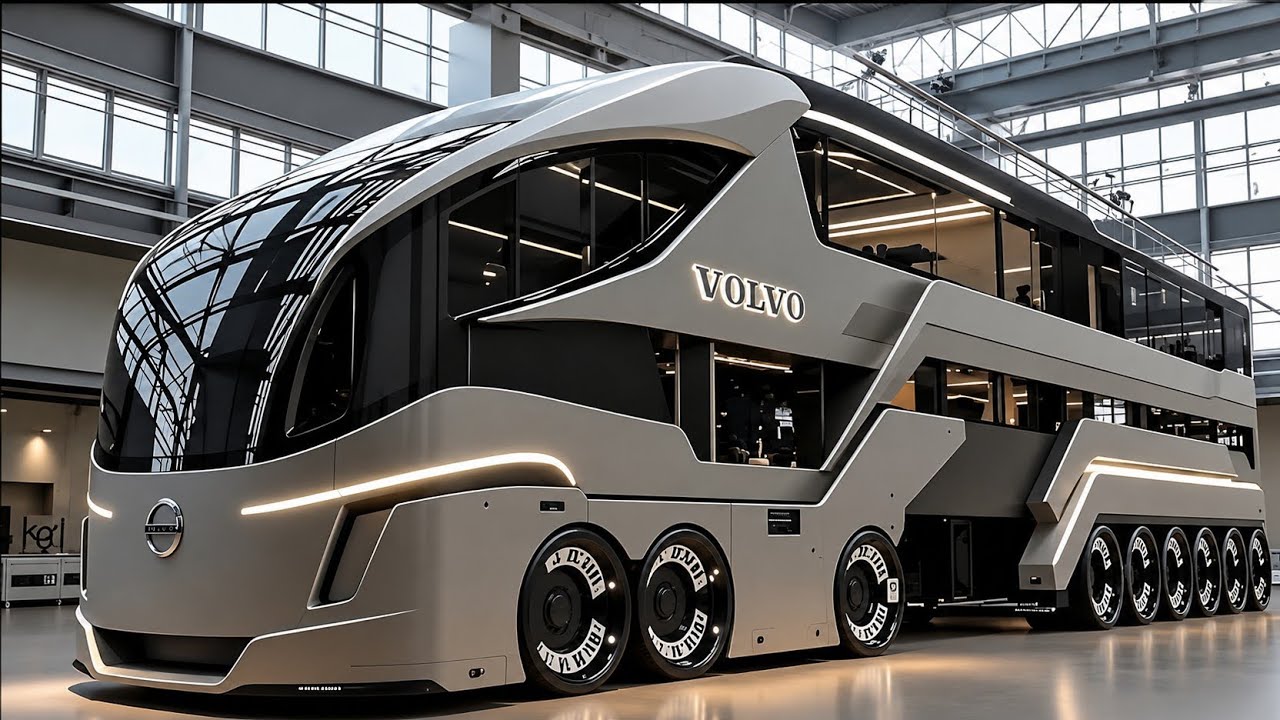 Будущее роскошных путешествий | Футуристичный концепт дома на колесах Volvo 2026