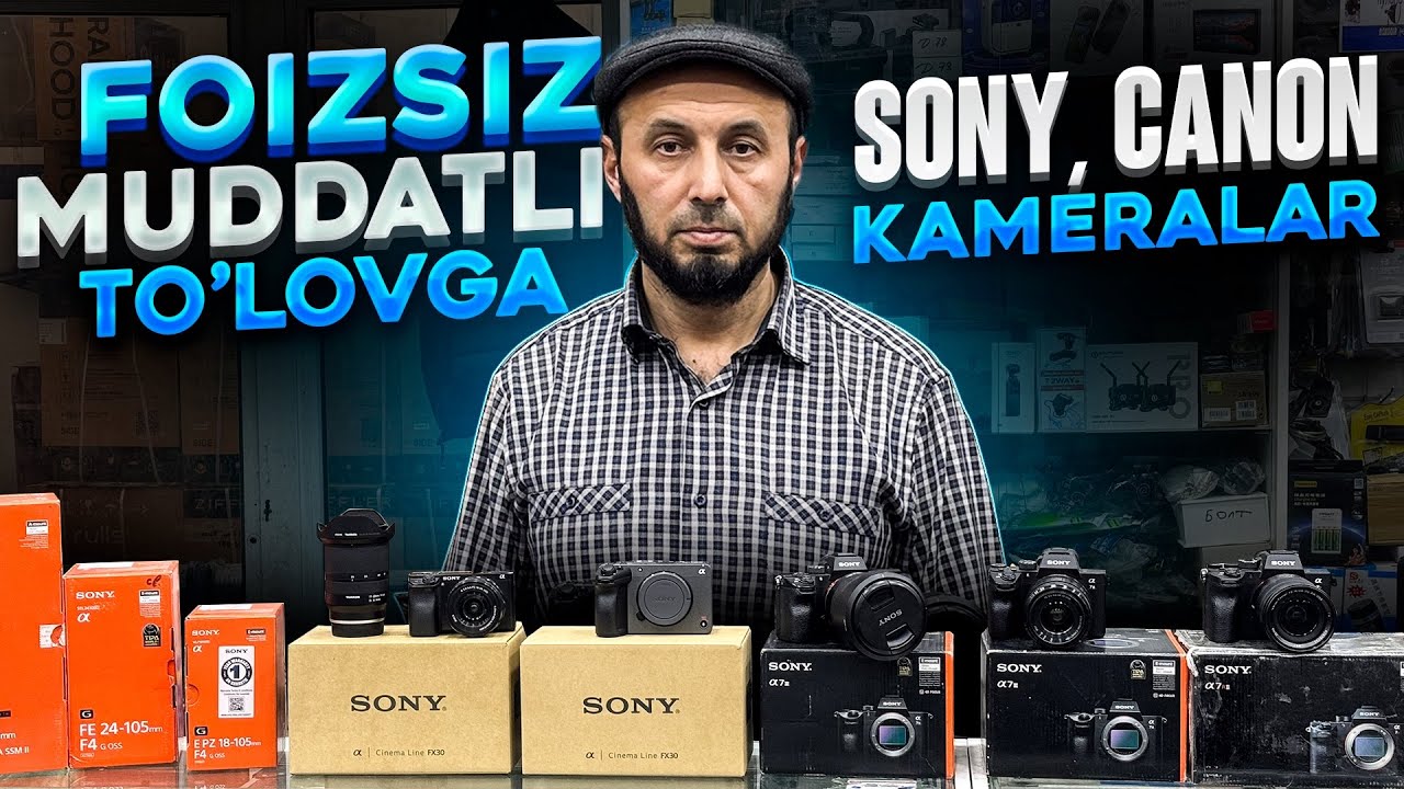 Sony va Canon kameralariga fevral oyi uchun aksiya | ☎️ +998 90 933 07 44