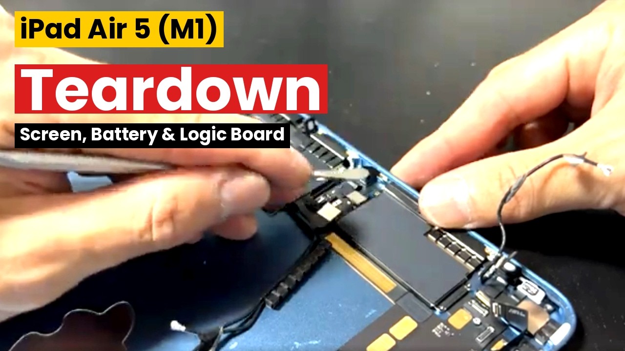 iPad Air 5 (M1, A2588) Teardown | Screen, Battery, and Logic Board Disassembly