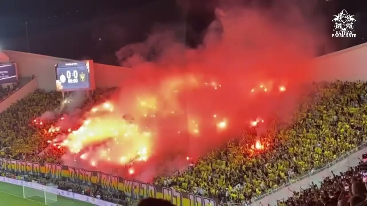 Pyroshow and choreo from Beitar Jerusalem ultras || Jerusalem - Hapoel Be'er Sheva 29/05/2025